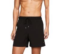 Tommy Hilfiger Men’s Medium Drawstring Medium Length Swim Shorts, Black (Black), XL