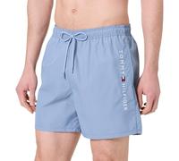 Tommy Hilfiger Men’s Medium Drawstring Medium Length Swim Shorts, Blue (Brisk Blue), XXL