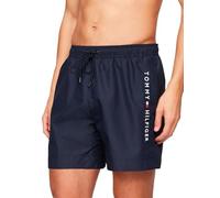 Tommy Hilfiger Medium Drawstring Side Logo Swim Shorts, Desert Sky - Small