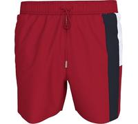 TOMMY HILFIGER Men’s Medium Drawstring Swim Shorts, Multicolor (Medium Red), M