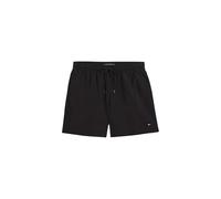 Tommy Hilfiger Men’s Medium Drawstring Swim Shorts with Logo, Black (Black), S