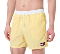 Tommy Hilfiger Men’s Medium Drawstring Swim Shorts, Yellow (Citronella), L