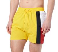 Tommy Hilfiger Men’s Medium Drawstring Swim Shorts, Yellow (Marigold Yellow), M