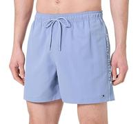 Tommy Hilfiger Men’s Medium Drawstring Tape Swim Shorts, Blue (Brisk Blue), S