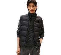 Tommy Hilfiger Men’s Mid Weight Gilet with Stand Collar, Black (Black), XL