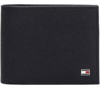 Tommy Hilfiger Men’s Mini Wallet with Pebble Grain Finish, Blue (Space Blue), One Size