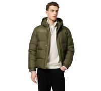 Tommy Hilfiger Men’s Mix Down Hooded Puffer Jacket, Multicolor (Army Green), L