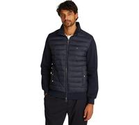 Tommy Hilfiger Men’s Mix Media Zip Sweatshirt with Stand Collar, Blue (Desert Sky), XXL