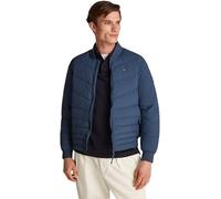 Tommy Hilfiger Men’s Mix Quilt Padded Bomber Jacket, Blue (Aegean Sea), S