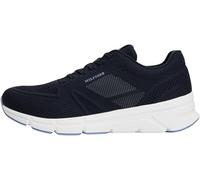 Tommy Hilfiger Men’s Modern Comfort Knit Runner Trainers with Logo, Blue (Desert Sky), 10.5