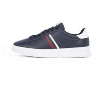 Tommy Hilfiger Men’s Modern Stripes Cupsole Trainers with Logo, Blue (Desert Sky), 6.5