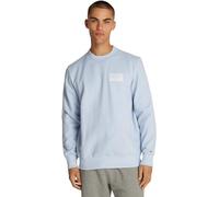 Tommy Hilfiger Men’s Monotype Label Round Neck Sweatshirt, Blue (Breezy Blue), XL