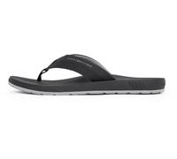 Tommy Hilfiger Men’s Moulded Flip Flops with Logo, Black (Black), 6.5