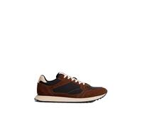 Tommy Hilfiger Men’s New EVA Mix Suede Runner Trainers, Multicolor (Black/Legacy Brown), 7