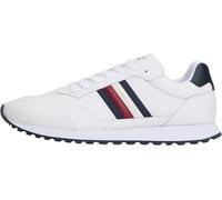 Tommy Hilfiger Men’s New EVA Stripes Low Top Runner Trainers, White (White), 7