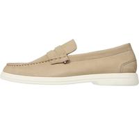 Tommy Hilfiger Men’s Nubuck Leather Loafers, Beige (Beige), 11