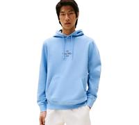 Tommy Hilfiger Men’s Outline Flag Script Hoodie, Blue (Cloudy Blue), XXL