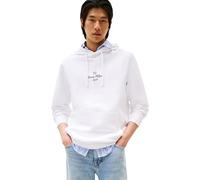 Tommy Hilfiger Men’s Outline Flag Script Hoodie, White (White), XL