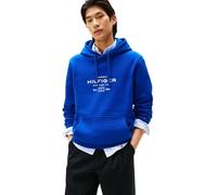 Tommy Hilfiger Men’s Oval Graphic Hoodie with Logo, Blue (Wedge Blue), L