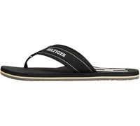 Tommy Hilfiger Men’s Padded Beach Flip Flops, Black (Black), 6.5