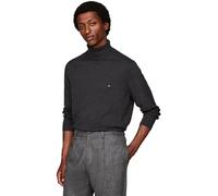 Tommy Hilfiger Men’s Pima Cashmere Roll Neck Jumper, Grey (Dark Grey Heather), S