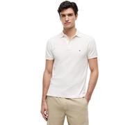 Tommy Hilfiger Men’s Polo Shirt Short Sleeve 1985 Slim Fit, Off-White (Ivory Petal), XL