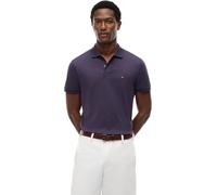 Tommy Hilfiger Men’s Polo Shirt Short Sleeve Liquid Cotton with Button Placket, Blue (Mulberry Haze Heather), M