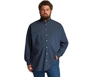 Tommy Hilfiger Men’s Poplin Polka Dot Cotton Shirt, Blue (Night Sky/Multi Dot), 3XL