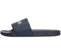 Tommy Hilfiger Men’s Print Tumble Slides with Logo, Blue (Desert Sky), 9