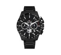 Tommy Hilfiger Men’s Quartz Chronograph Watch, Sport-Inspired Analog Timepiece with Chronograph Function, Black Bracelet, Bracelet