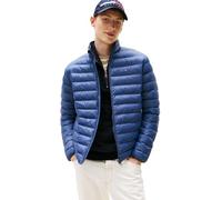 Tommy Hilfiger Men’s Recycled Relaxed Fit Packaway Quilted Jacket, Blue (Faded Indigo), XL