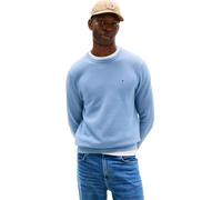 Tommy Hilfiger Men’s Regular Fit Essential Structure Crew Neck Jumper, Blue (Brisk Blue), S