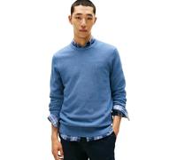 Tommy Hilfiger Men’s Regular Fit Essential Structure Crew Neck Jumper, Blue (Petrol Blue Heather), L