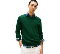 Tommy Hilfiger Men’s Regular Fit Essential Structure Crew Neck Jumper, Green (Ornamental Green Heather), XXL
