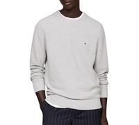 Tommy Hilfiger Men’s Regular Fit Essential Structure Crew Neck Jumper, Grey (Light Grey Heather), S