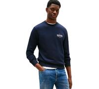 Tommy Hilfiger Men’s Regular Fit Stacked Sweatshirt, Blue (Desert Sky), XS