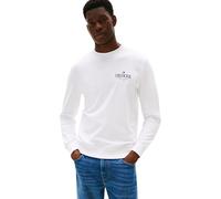 Tommy Hilfiger Men’s Regular Fit Stacked Sweatshirt, White (White), XL