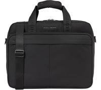 Tommy Hilfiger Men’s Repreve Laptop Bag with Shoulder Strap, Black (Black), One Size