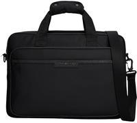 Tommy Hilfiger Men’s Repreve Laptop Bag with Trolley Strap, Black (Black), One Size