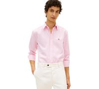 Tommy Hilfiger Men’s Shirt Flex Poplin Gingham with Check, Pink (Classic Pink/Check), M