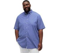 Tommy Hilfiger Men’s Shirt Flex Poplin Short Sleeve, Multicolor (Wedge Blue/Stripe), 5XL