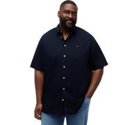 Tommy Hilfiger Men’s Shirt Flex Poplin Solid Short Sleeve, Blue (Desert Sky), 3XL
