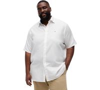 Tommy Hilfiger Men’s Shirt Linen Solid Short Sleeve, White (White), 5XL