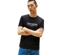 Tommy Hilfiger Men’s Short Sleeve Brand Love Cotton T-Shirt, Black (Black), XXL