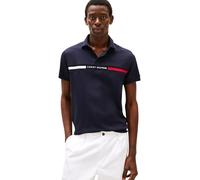 Tommy Hilfiger Men’s Short Sleeve Chest Insert Regular Fit Polo Shirt, Blue (Desert Sky), 3XL