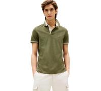 Tommy Hilfiger Regular Fit Tipped Polo Shirt - Small, Battle Green Heather