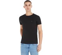 Tommy Hilfiger Men’s Short Sleeve Core Stretch Slim Fit T-Shirt, Black (Black), XS