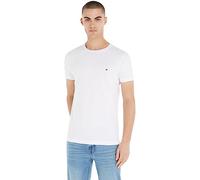 Tommy Hilfiger Men’s Short Sleeve Core Stretch Slim Fit T-Shirt, White (White), XS