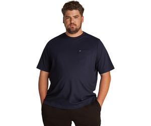 Tommy Hilfiger Men’s Short Sleeve Essential Solid T-Shirt with Chest Pocket, Blue (Desert Sky), 2XL