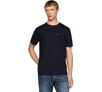 Tommy Hilfiger Men’s Short Sleeve Essential T-Shirt with Breast Pocket, Blue (Desert Sky), XXL